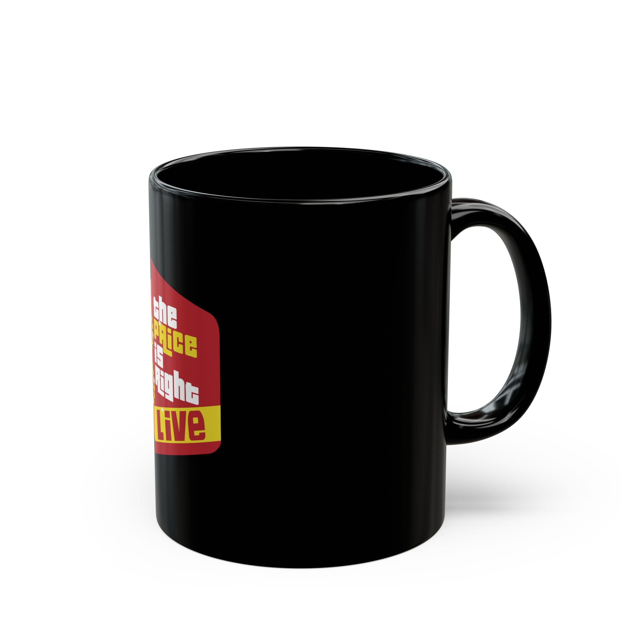 The Price is Right Logo Retro Black Mug (11oz, 15oz)