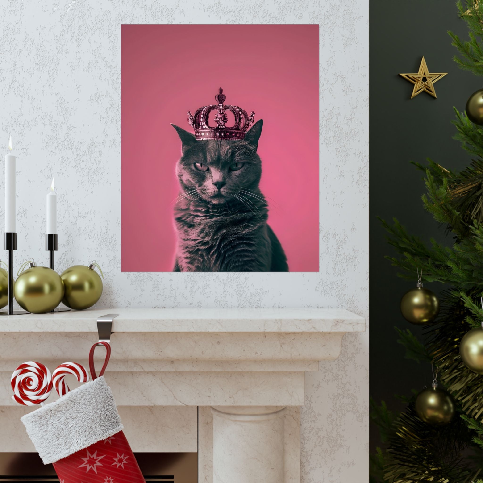 Queen of Cats Matte Vertical Poster — Wall Art