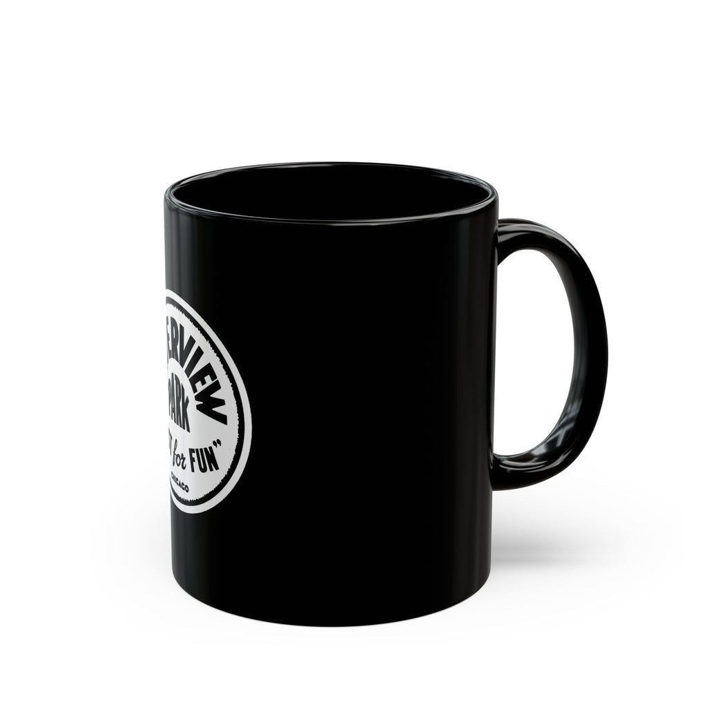 Riverview Park Logo Retro Black Mug (11oz, 15oz)