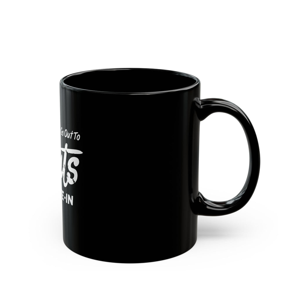 Hunts Drive In Logo Black Mug (11oz, 15oz)
