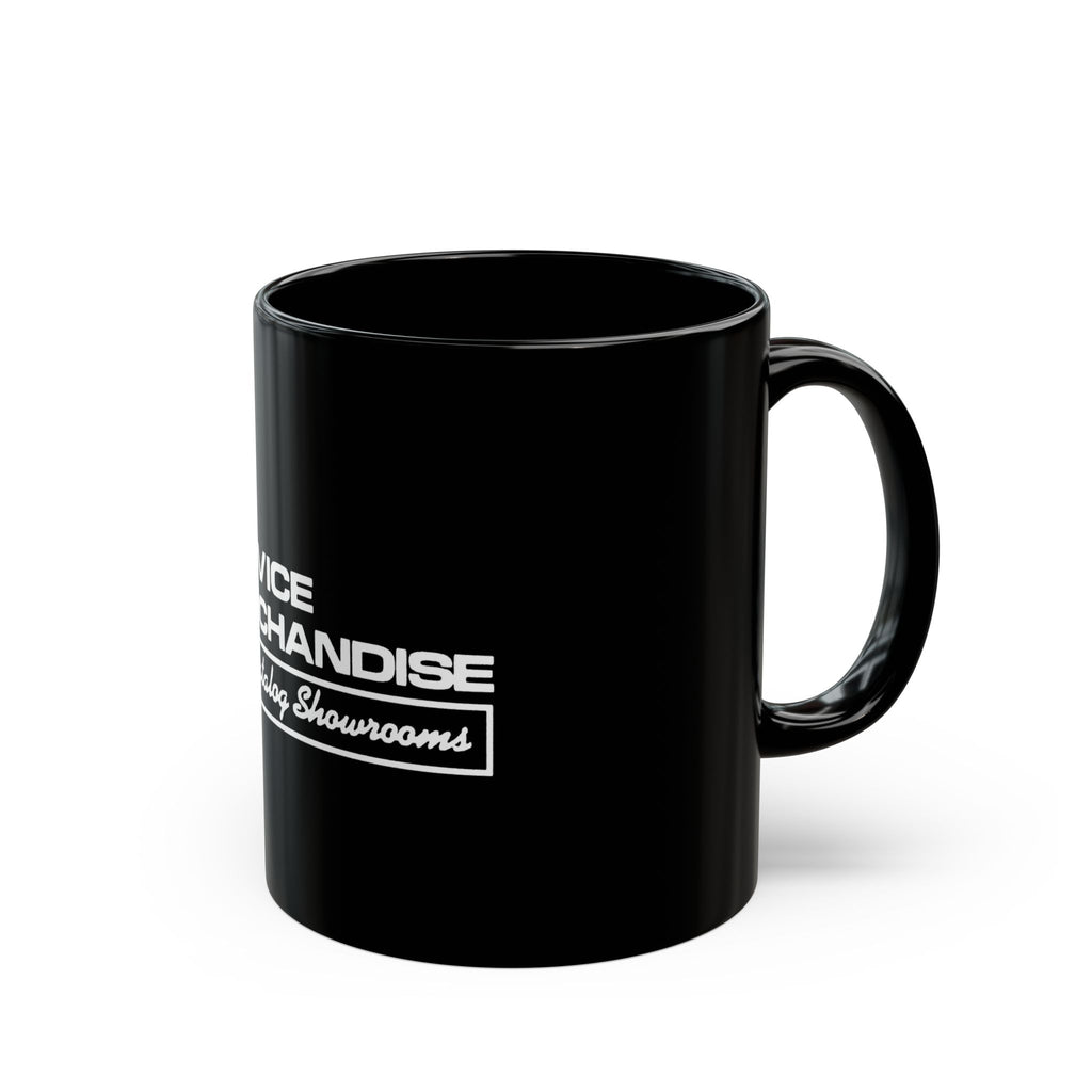 Service Merchandise Logo Retro Black Mug (11oz, 15oz)