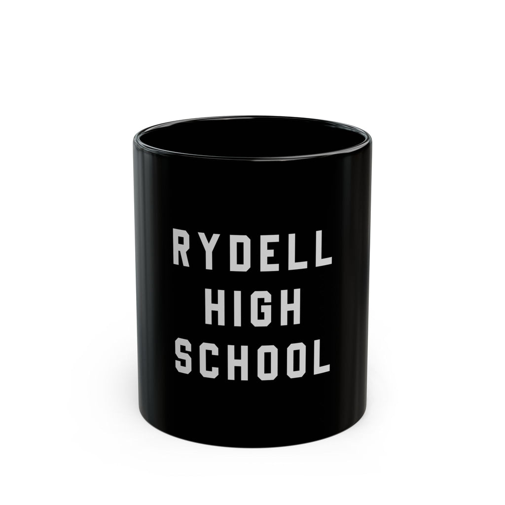 Rydell High School Logo Retro Black Mug (11oz, 15oz)