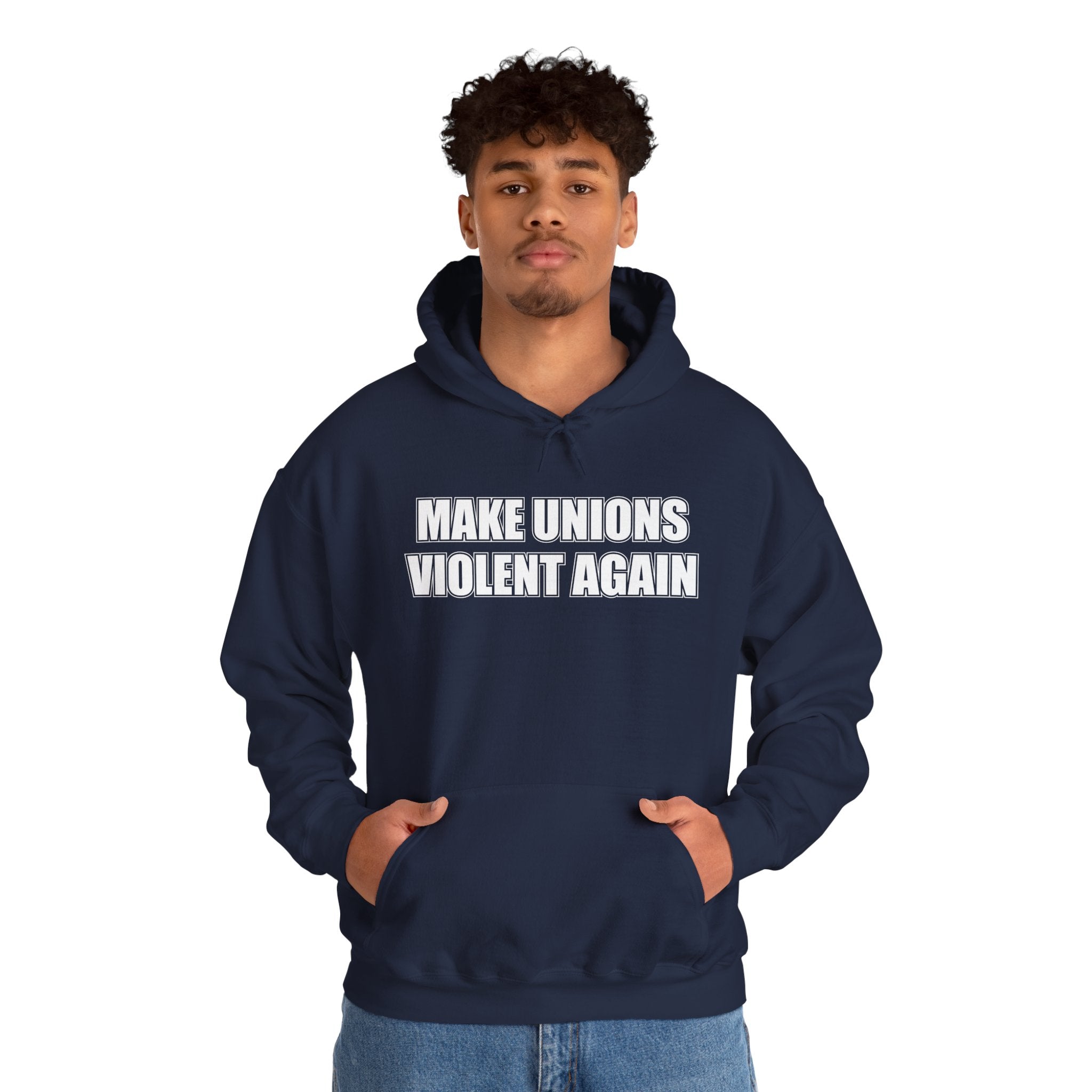 Make Unions Violent Again Retro Logo — Bold City Pride Pullover