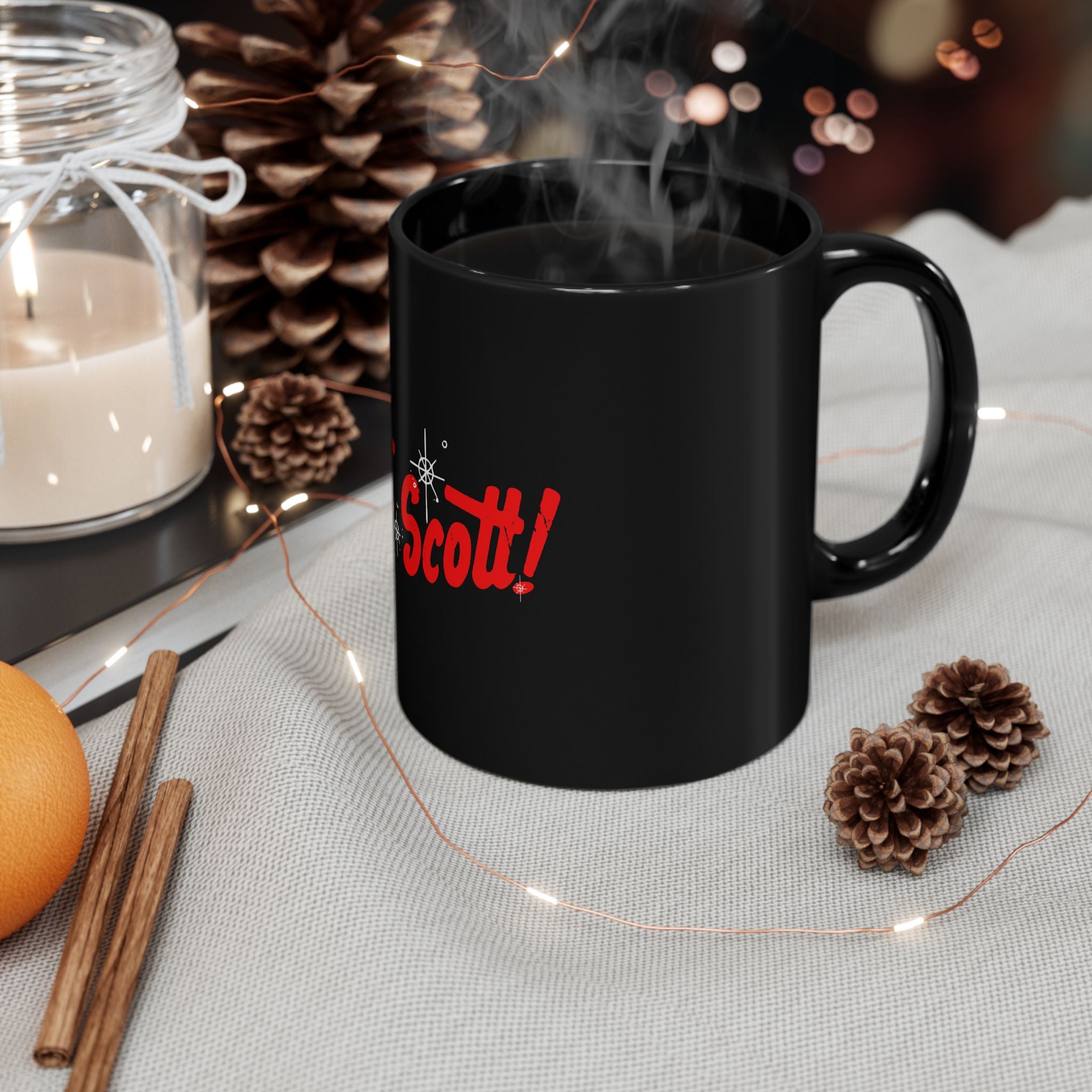 Great Scott Retro Black Mug (11oz, 15oz)