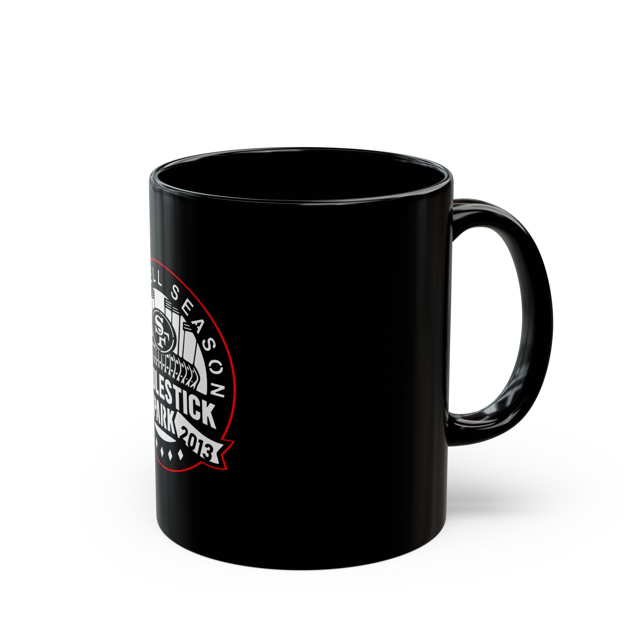 Candlestick Park Logo Retro Black Mug (11oz, 15oz)