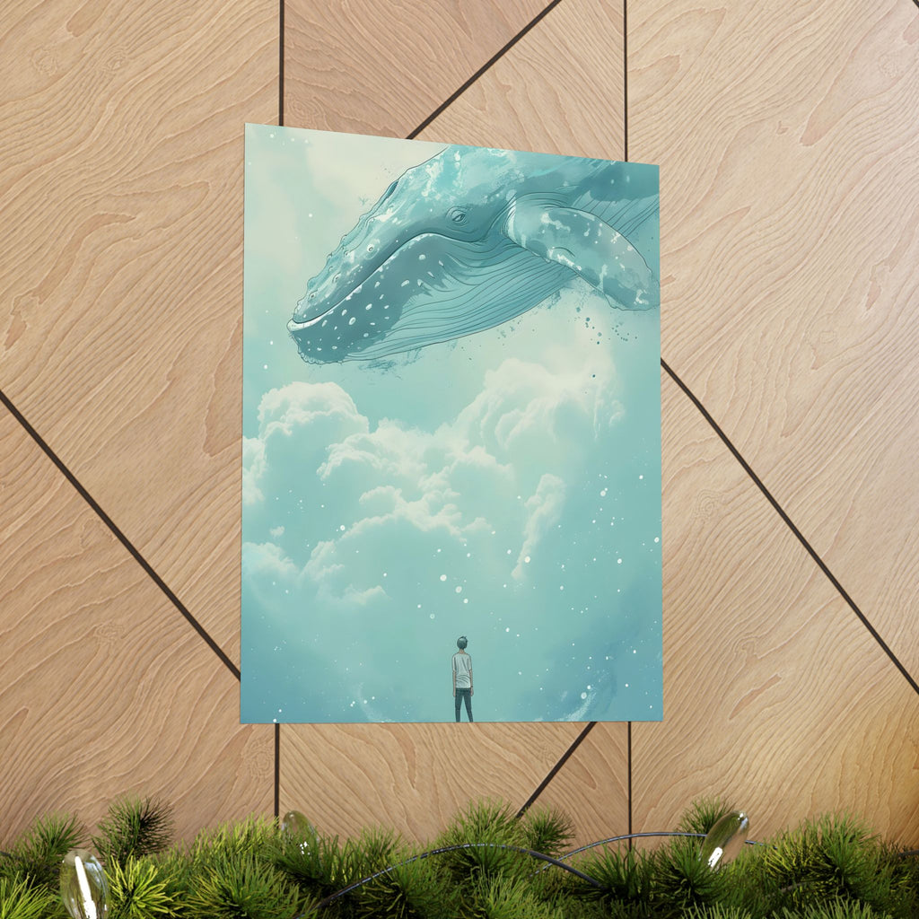 Where the Clouds Whisper Giants Matte Vertical Poster — Style Wall Art
