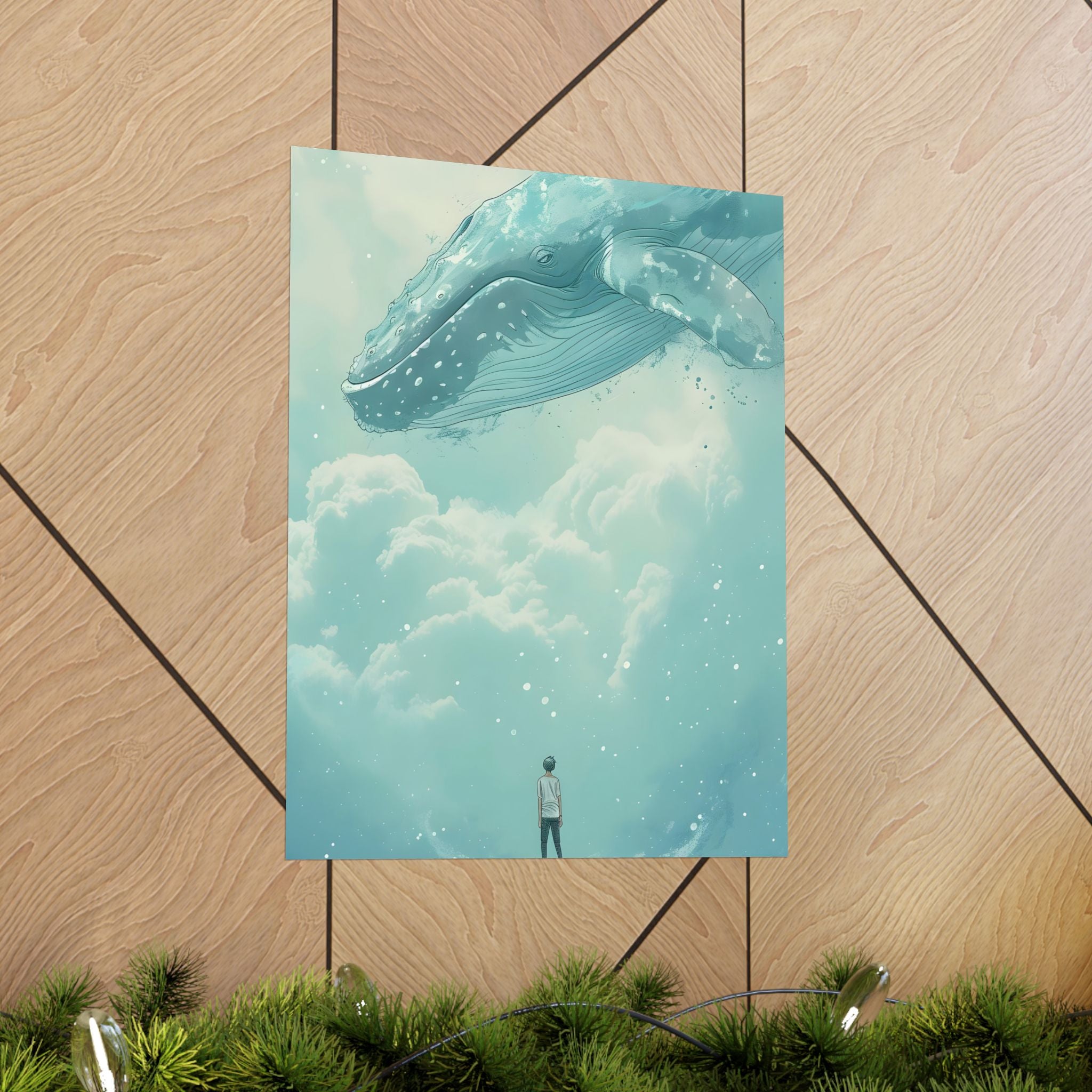 Where the Clouds Whisper Giants Matte Vertical Poster — Style Wall Art