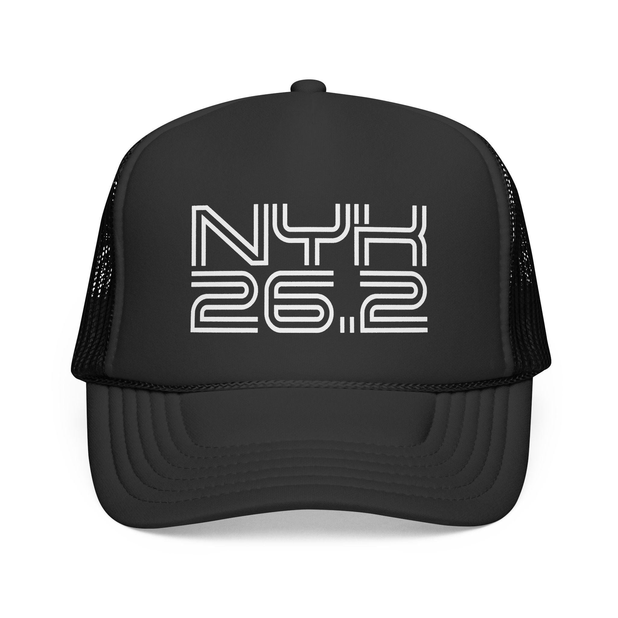New York City Marathon Running Trucker Cap – Vintage Arch Logo Mesh Hat