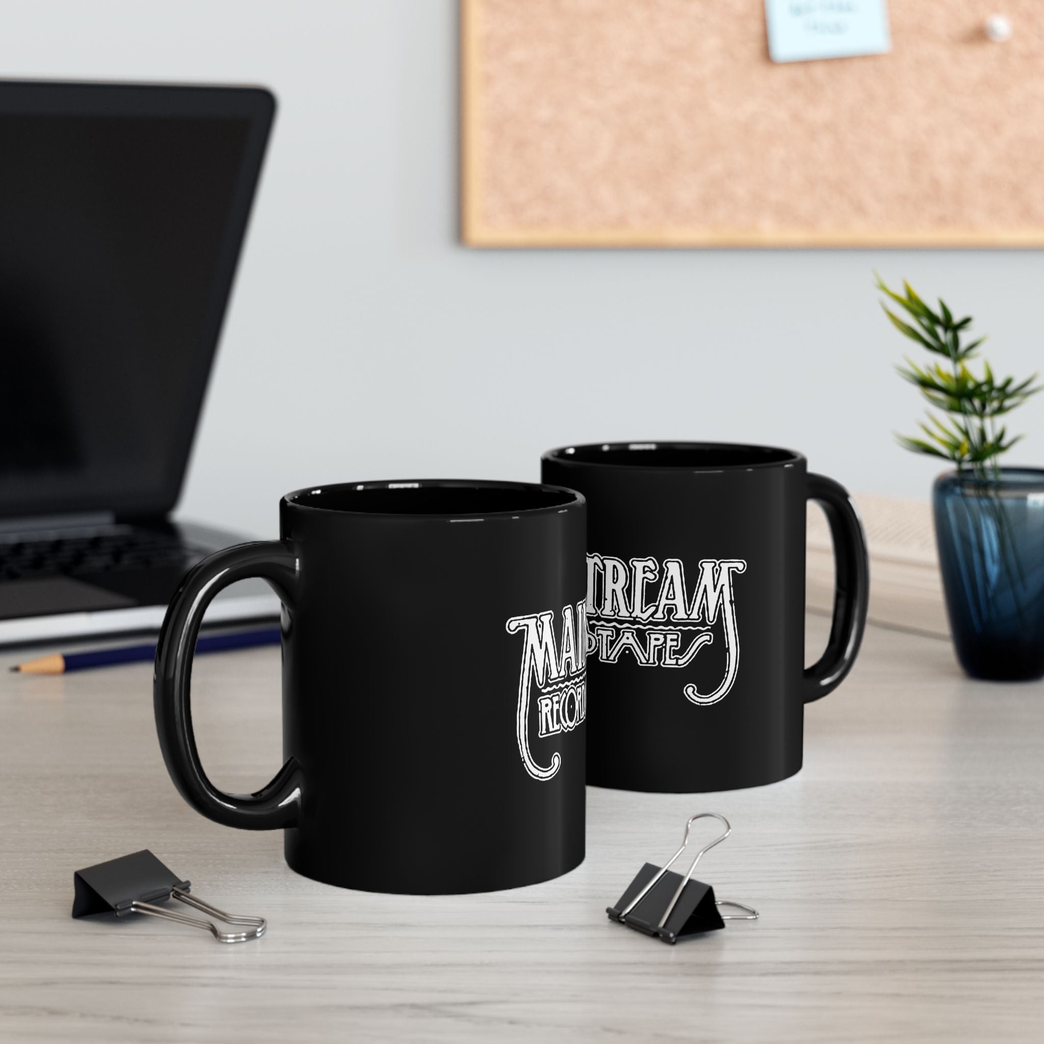 Mainstream Record Logo  Black Mug (11oz, 15oz)