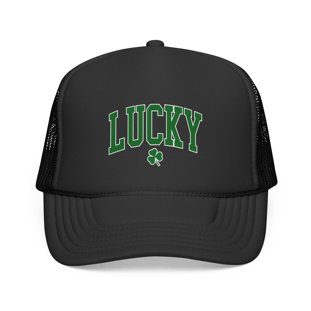 Lucky Clover Retro Cap Logo – Vintage Arch Logo Mesh Hat