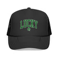 Lucky Clover Retro Cap Logo – Vintage Arch Logo Mesh Hat