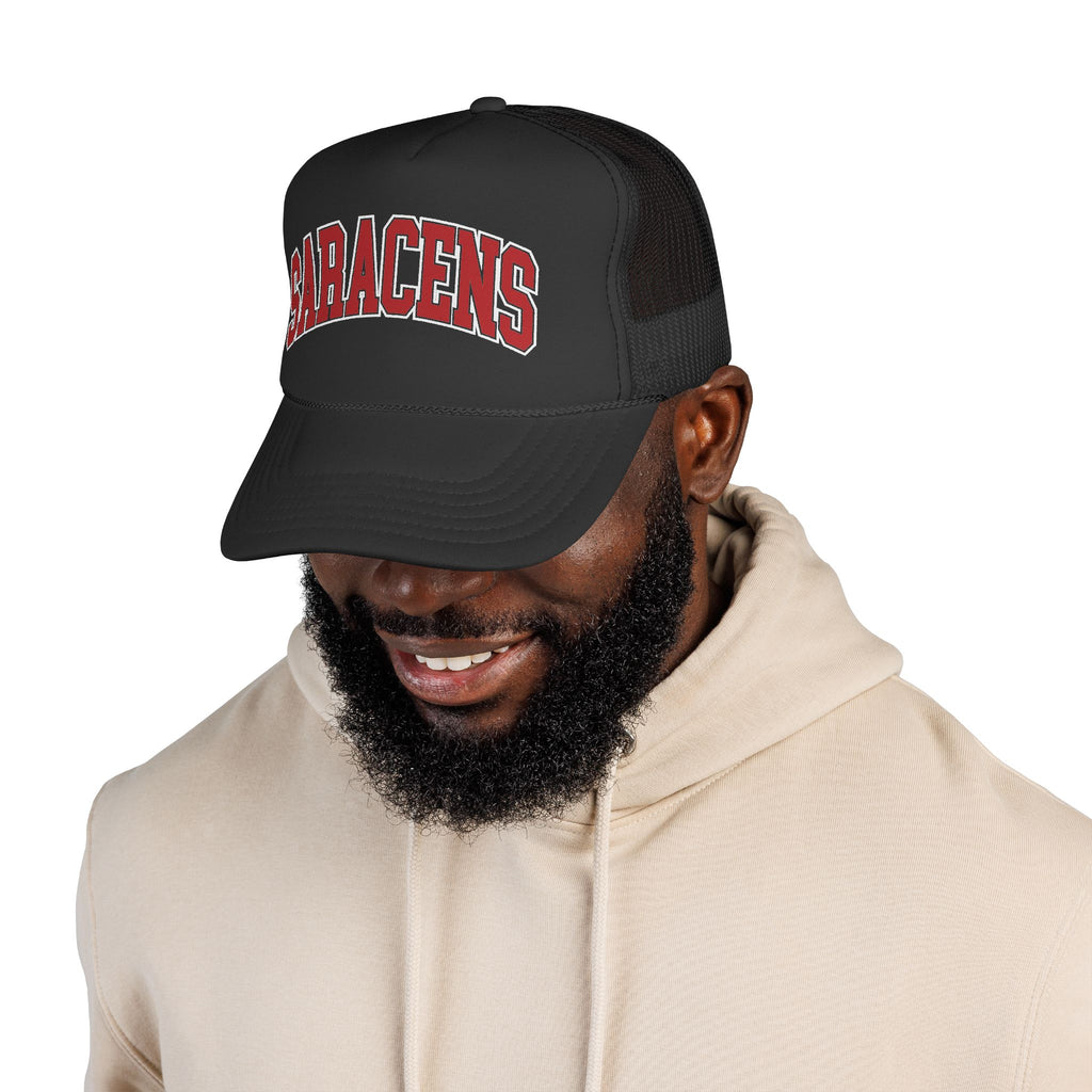 Saracens Football Club Retro Cap Logo – Vintage Arch Logo Mesh Hat