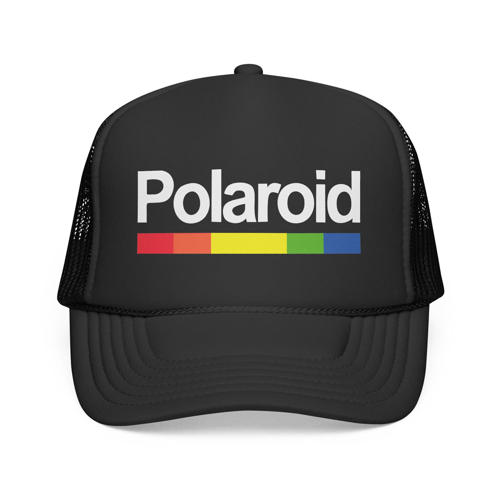 Polaroid Camera Retro Logo – Vintage Arch Logo Mesh Hat