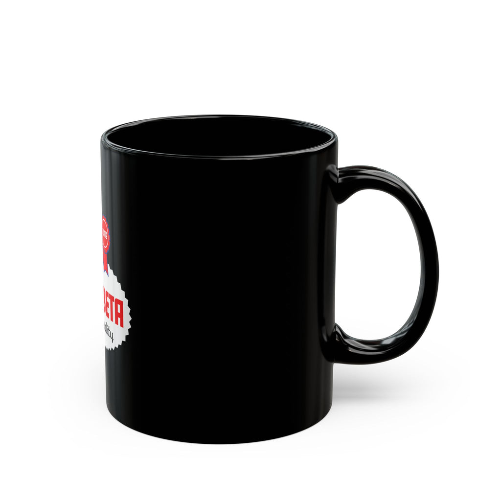 Alpha Beta Logo Retro Black Mug (11oz, 15oz)