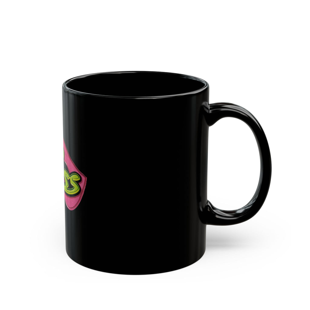 Mr ASS Logo Retro Black Mug (11oz, 15oz)