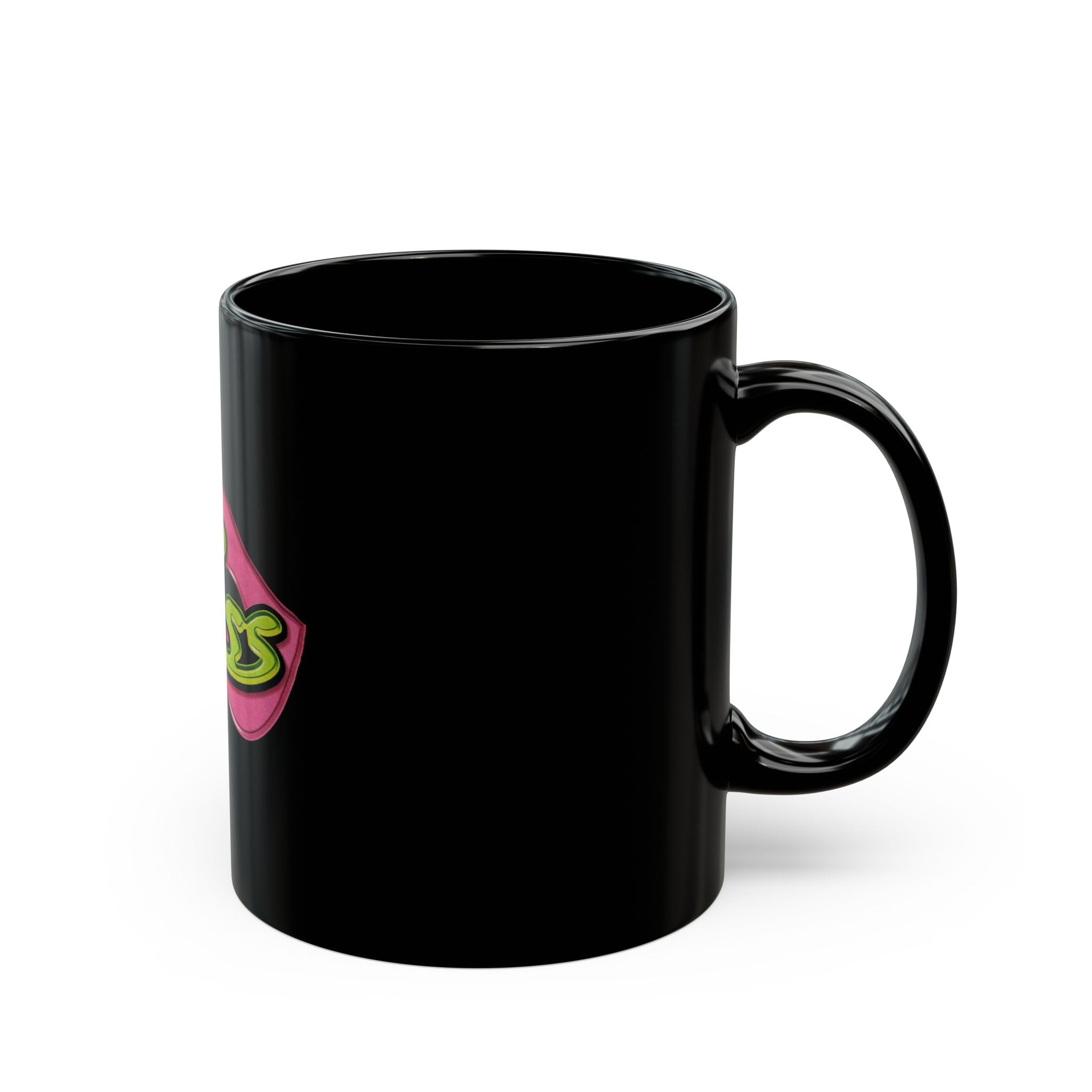 Mr ASS Logo Retro Black Mug (11oz, 15oz)