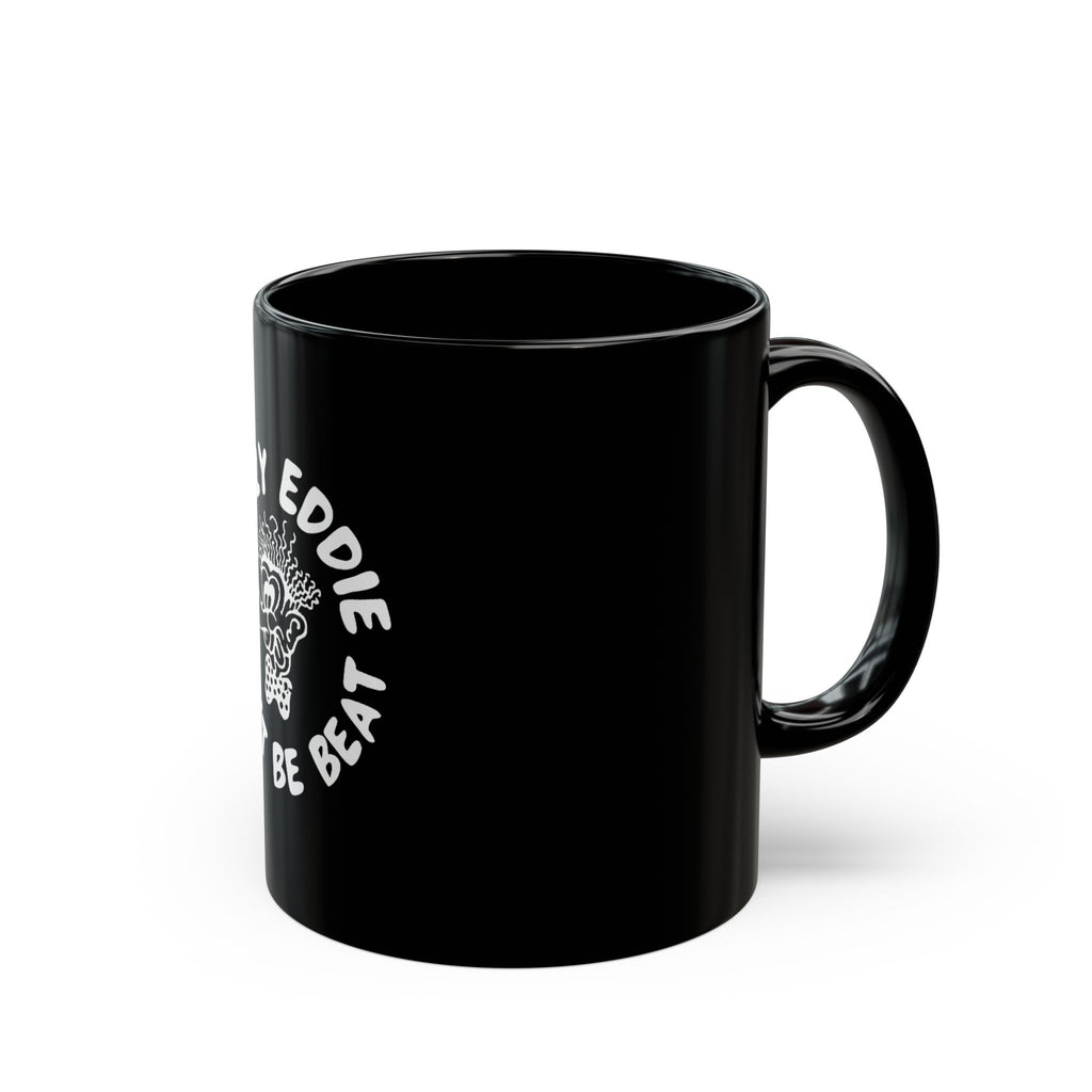 Crazy Eddie Logo Retro Black Mug (11oz, 15oz)