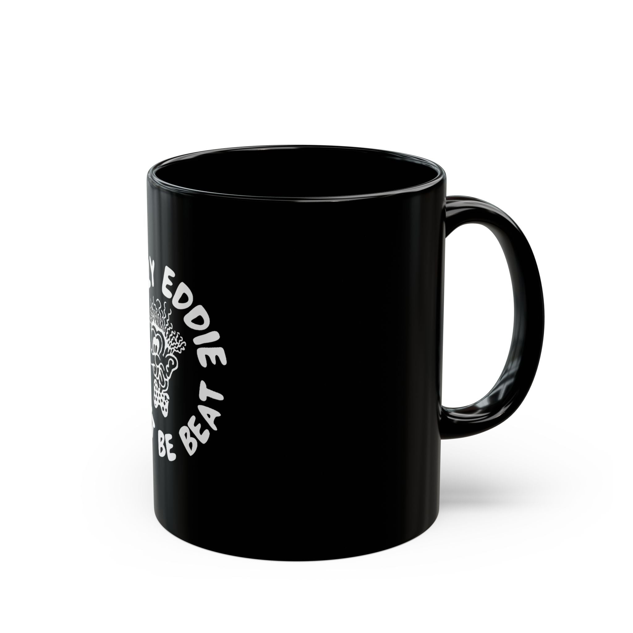 Crazy Eddie Logo Retro Black Mug (11oz, 15oz)