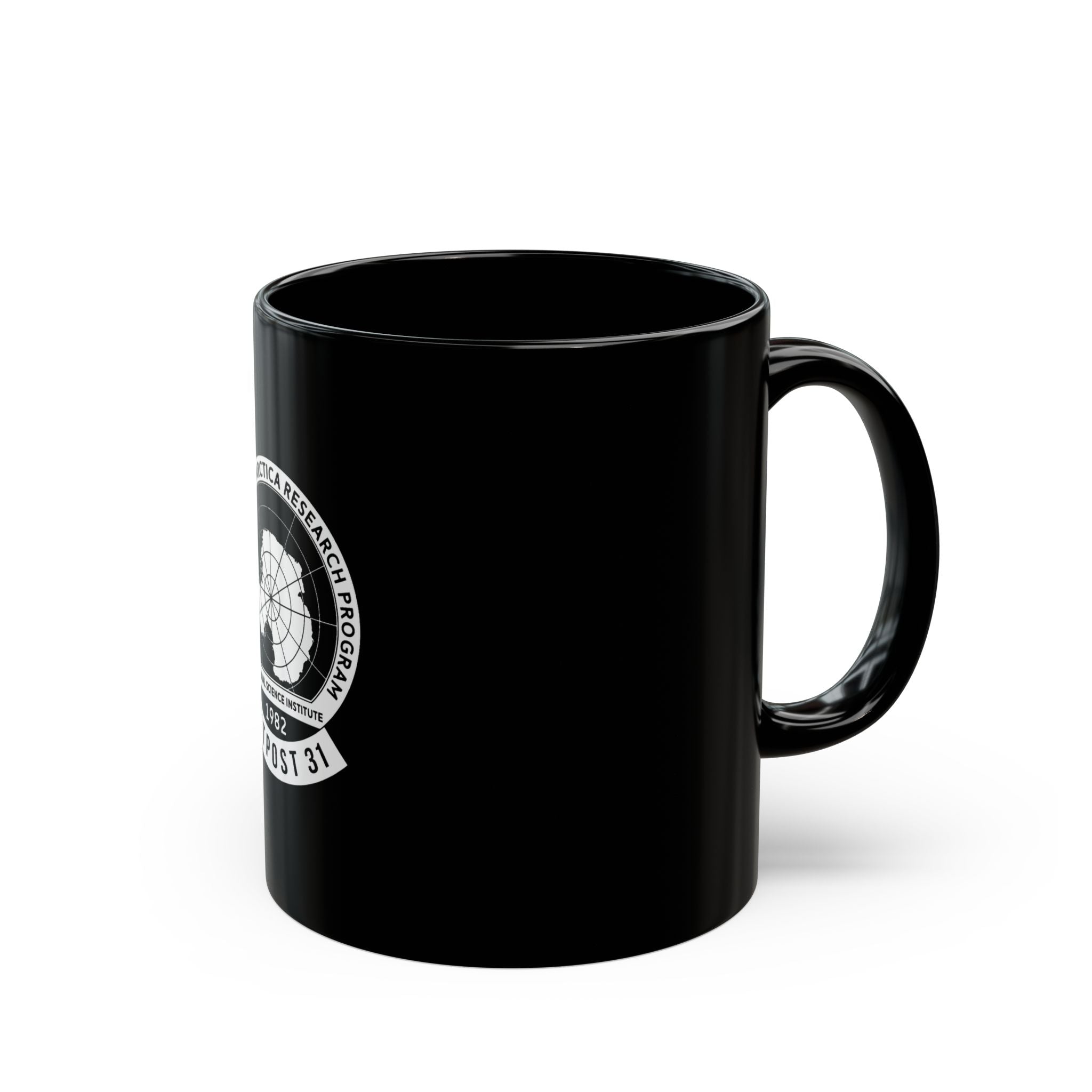 Outpost 31 Antartika Logo Retro Black Mug (11oz, 15oz)