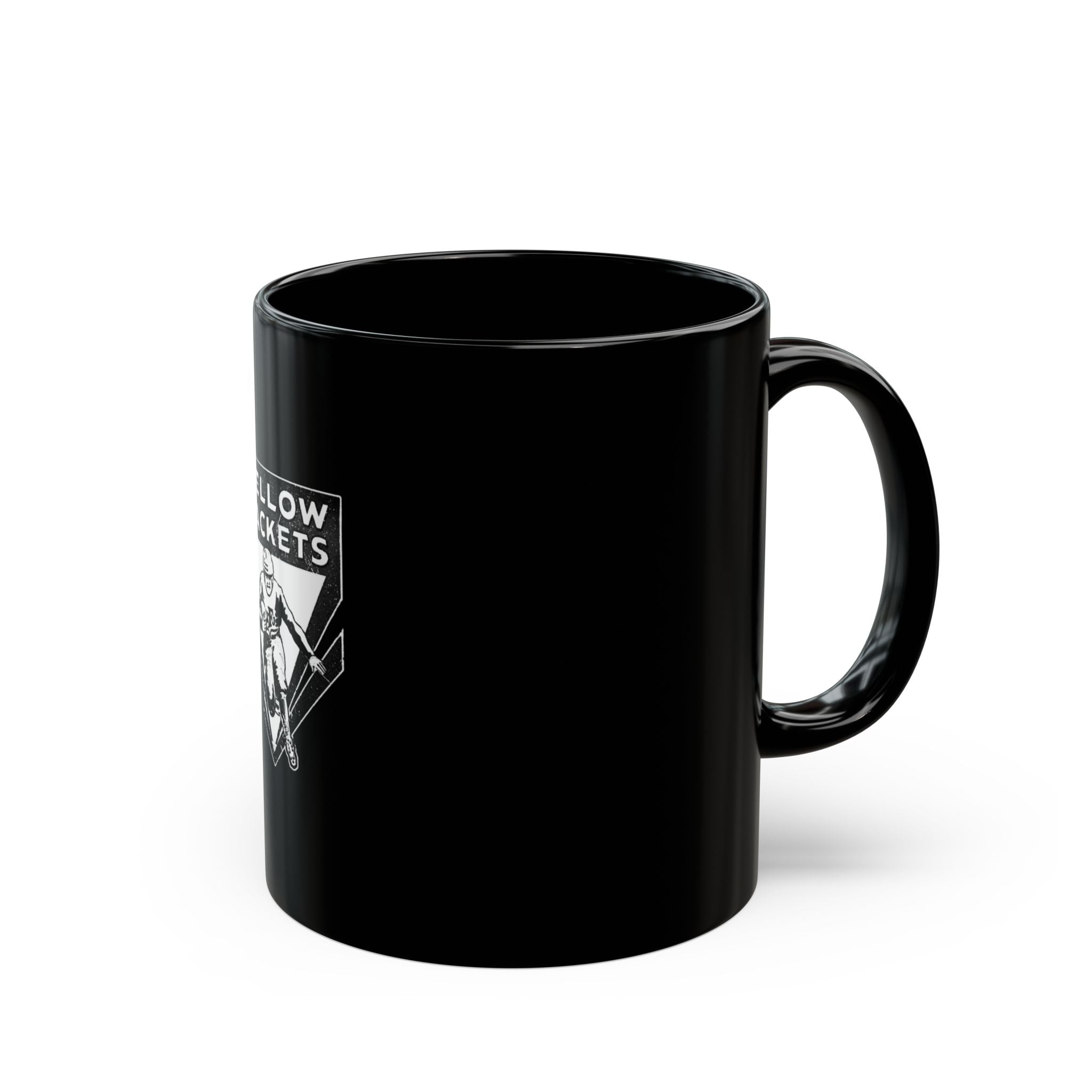 Yellow Jackets Logo Black Mug (11oz, 15oz)