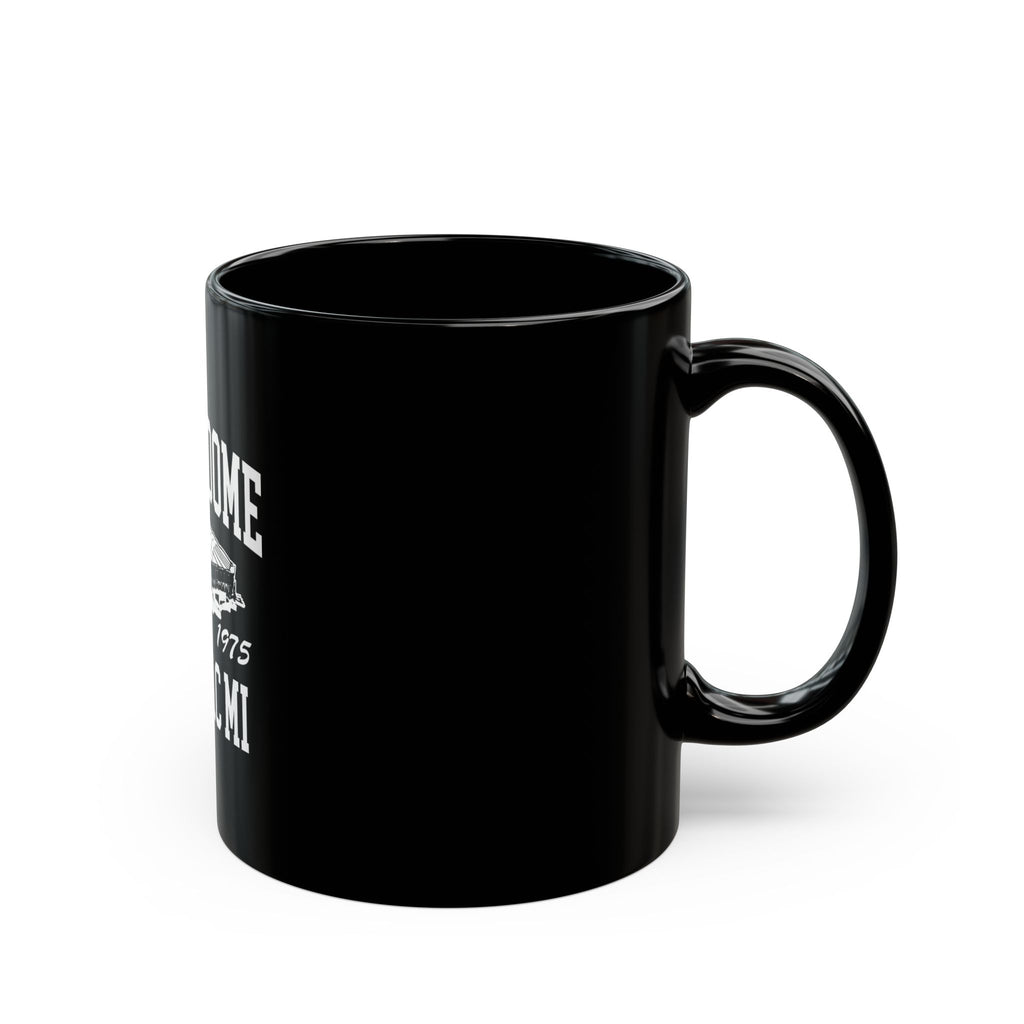 SIlverdome Stadium Logo Retro Black Mug (11oz, 15oz)