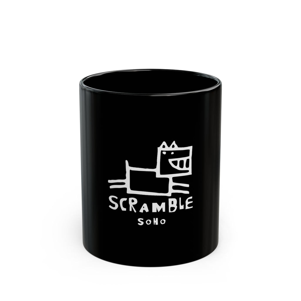 Scramble Soho Logo Retro Black Mug (11oz, 15oz)