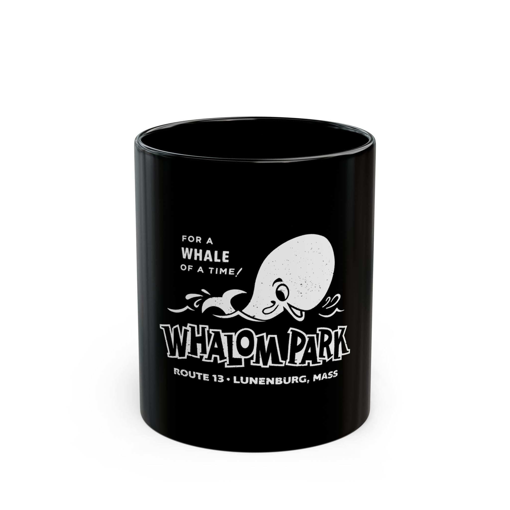 Whalom Park Retro Black Mug (11oz, 15oz)