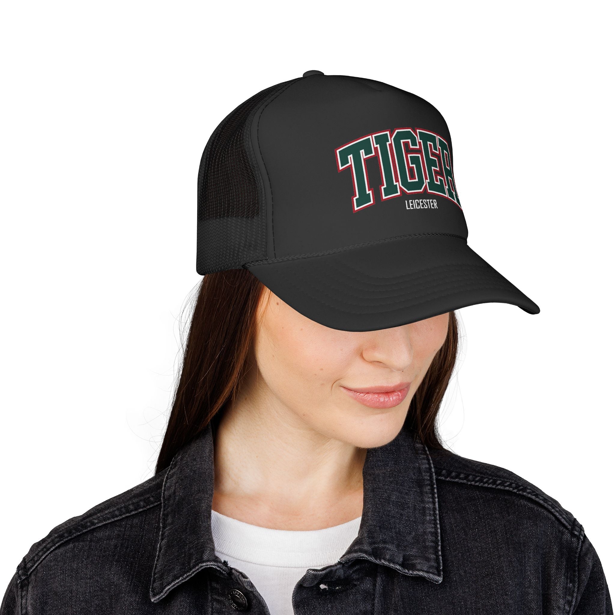 Tiger Leicester Football Cap Logo – Vintage Arch Logo Mesh Hat