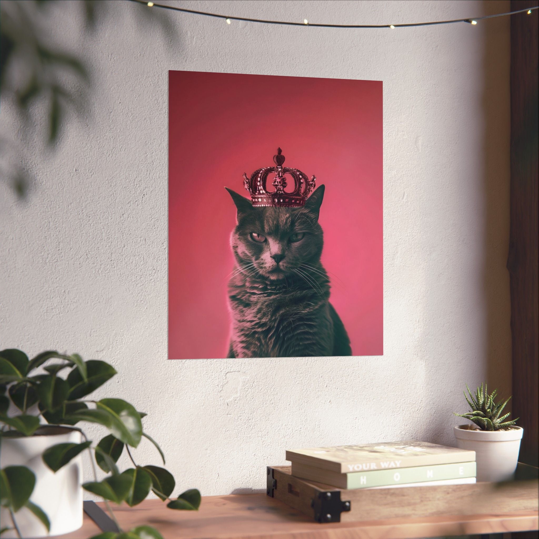 Queen of Cats Matte Vertical Poster — Wall Art