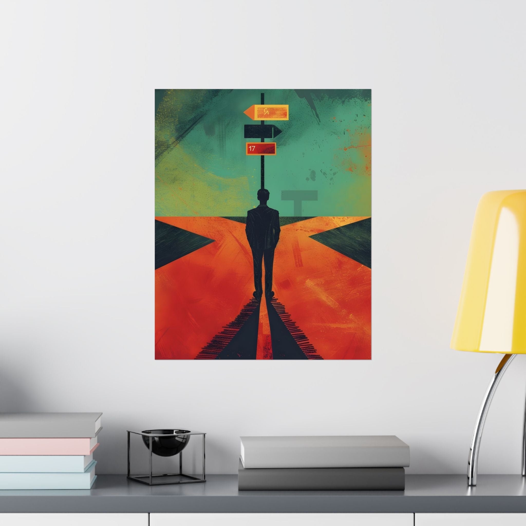 When Every Path Demands an Answer Matte Vertical Poster — Wall Art