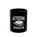 Metrodome Stadium Logo Retro Black Mug (11oz, 15oz)