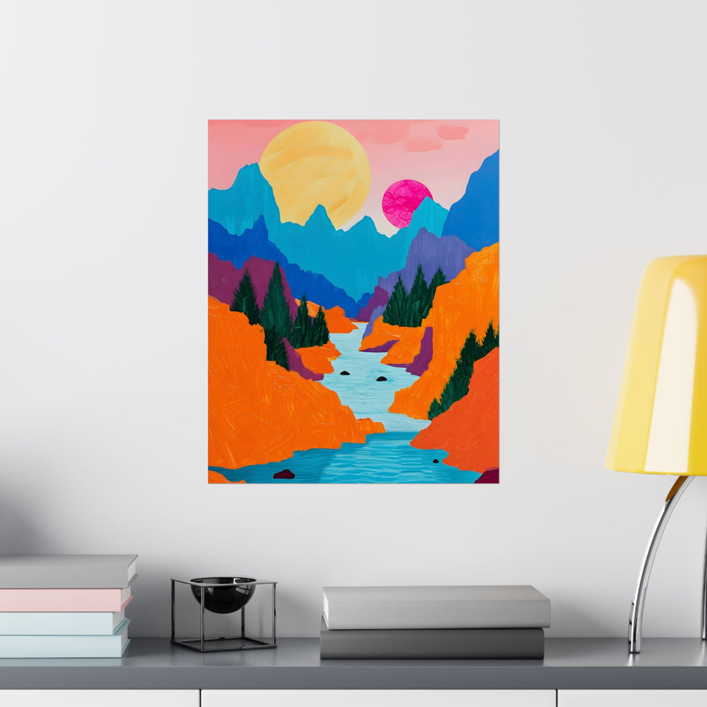 Day at the Shore Matte Vertical Poster — Wall Art