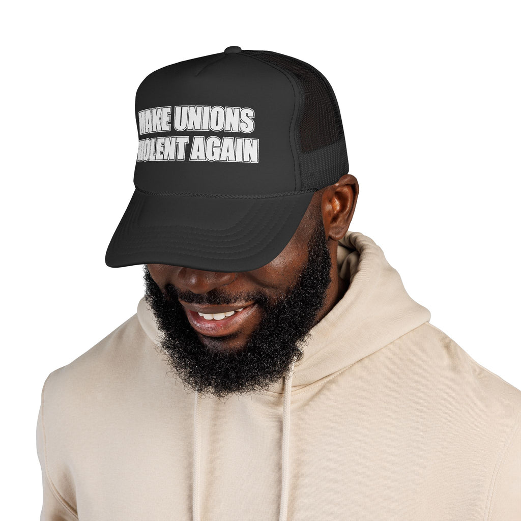 Make Unions Violent Again Retro Cap Logo – Vintage Arch Logo Mesh Hat