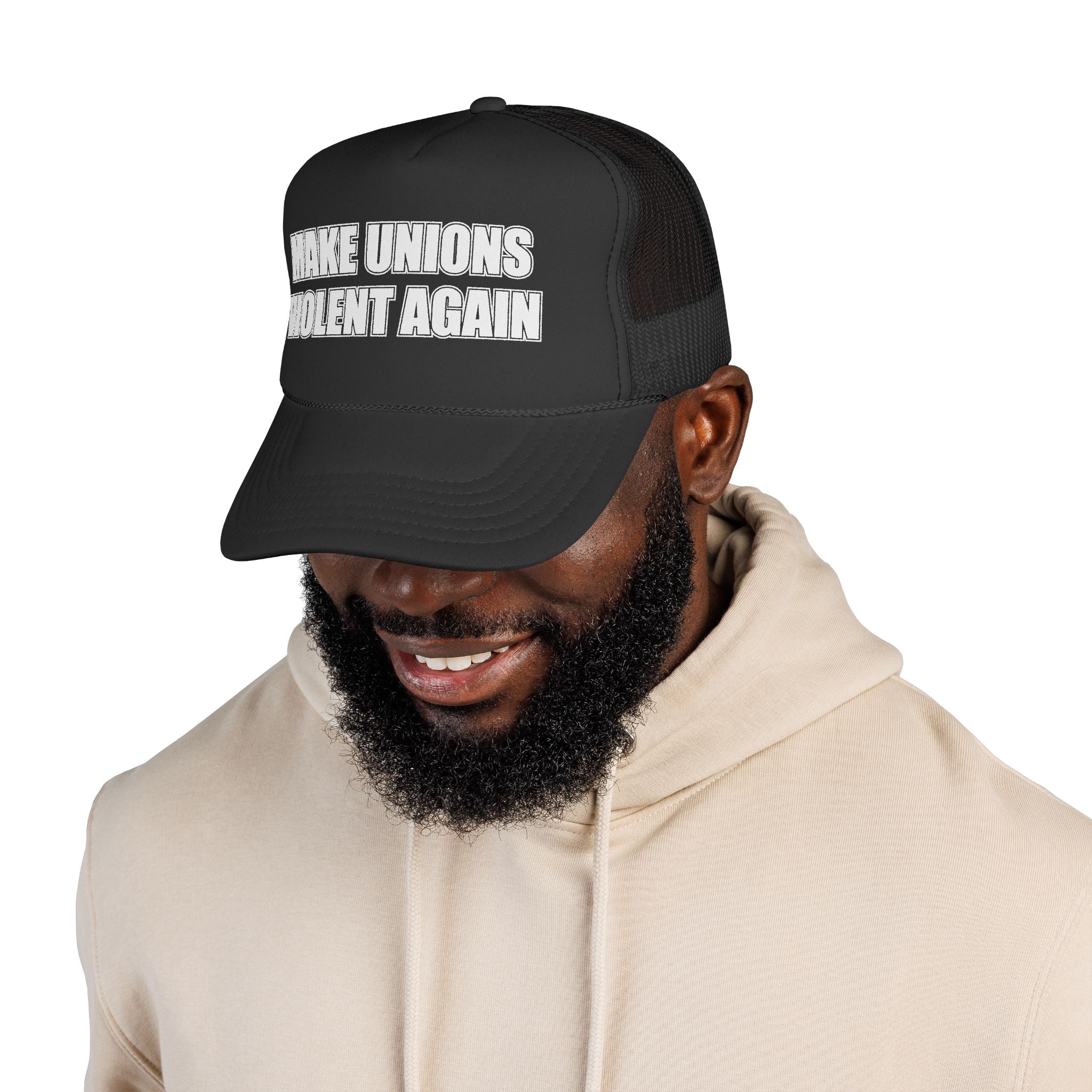 Make Unions Violent Again Retro Cap Logo – Vintage Arch Logo Mesh Hat