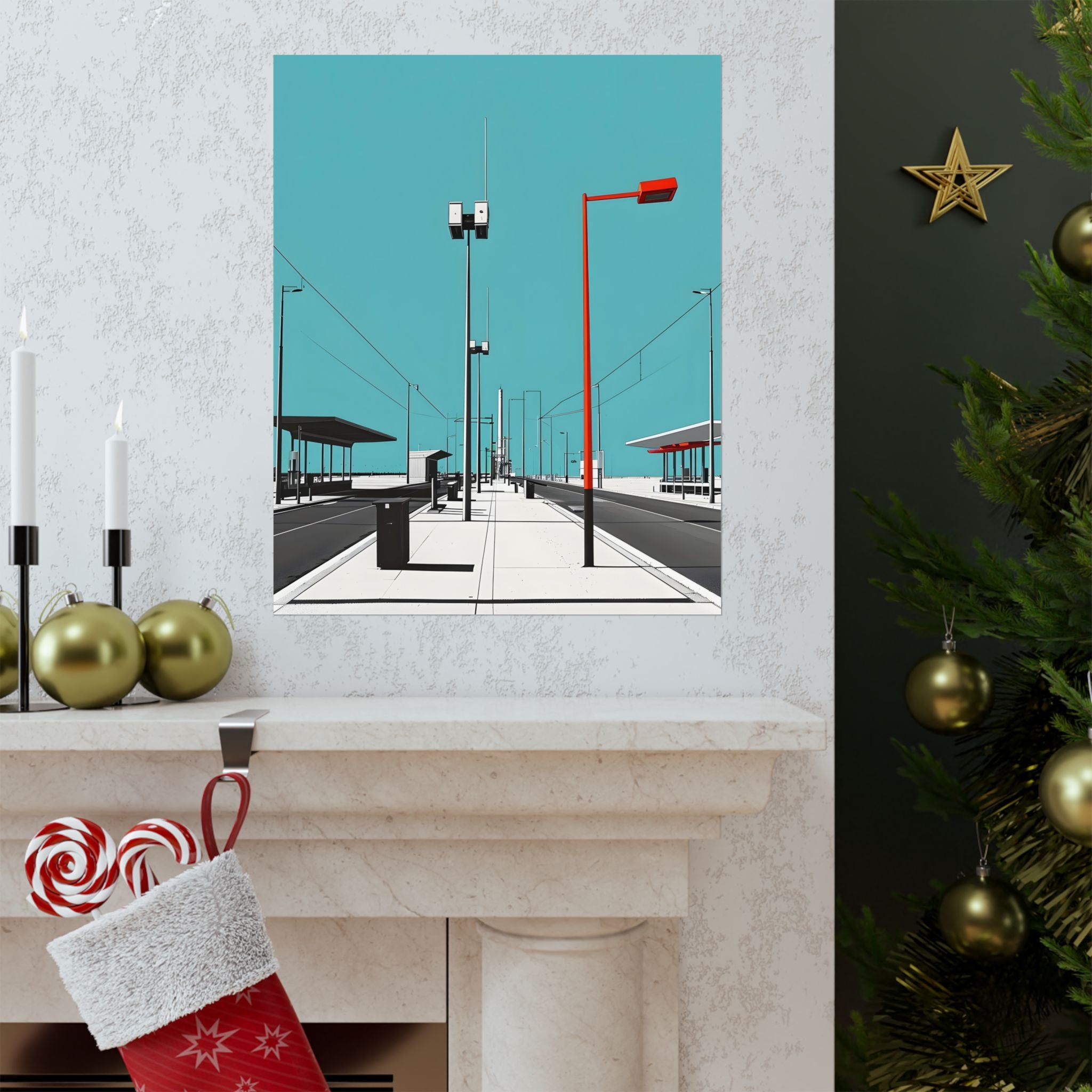 Where the Future Feels Empty Matte Vertical Poster — Wall Art