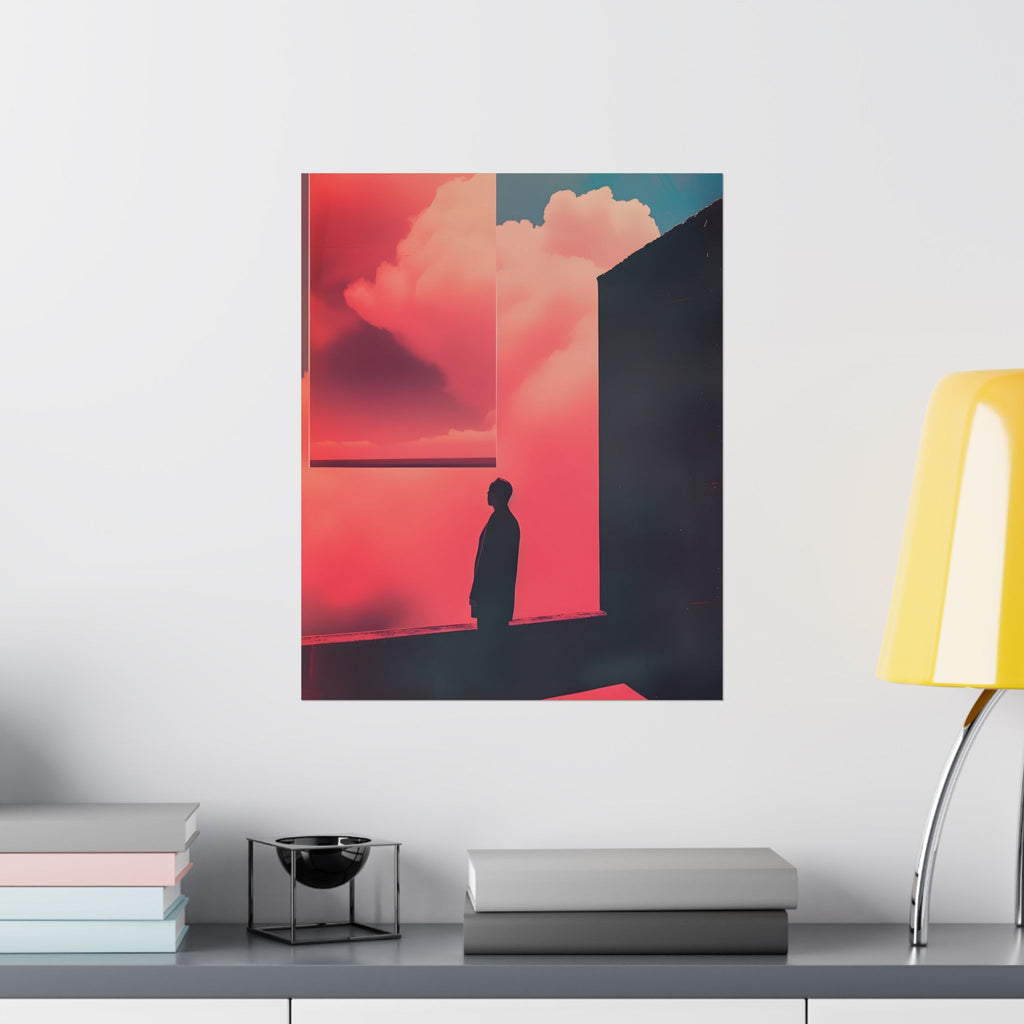 Alone Imagination Matte Vertical Poster — Vintage 70s Style Wall Art