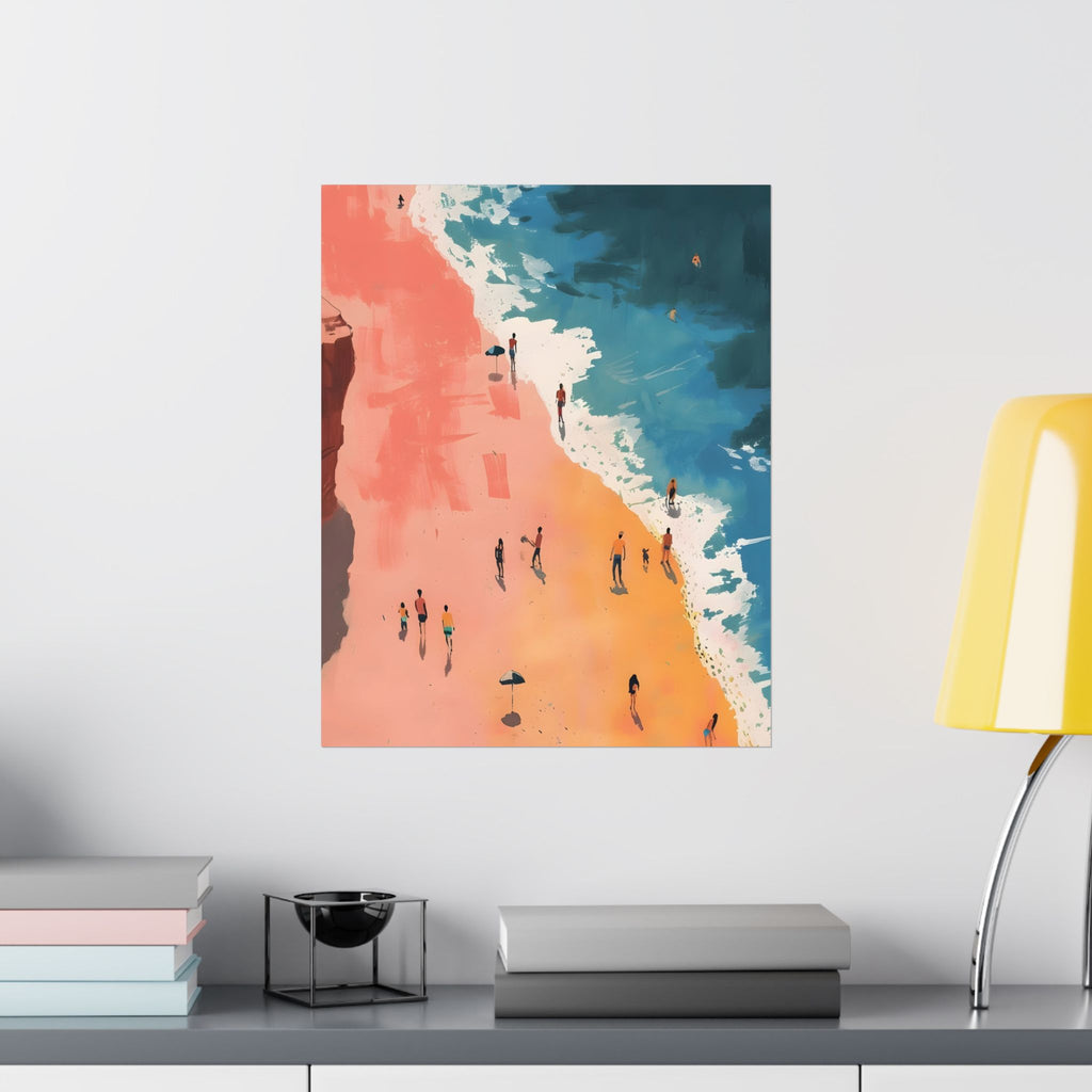 Day at the Shore Matte Vertical Poster — Wall Art