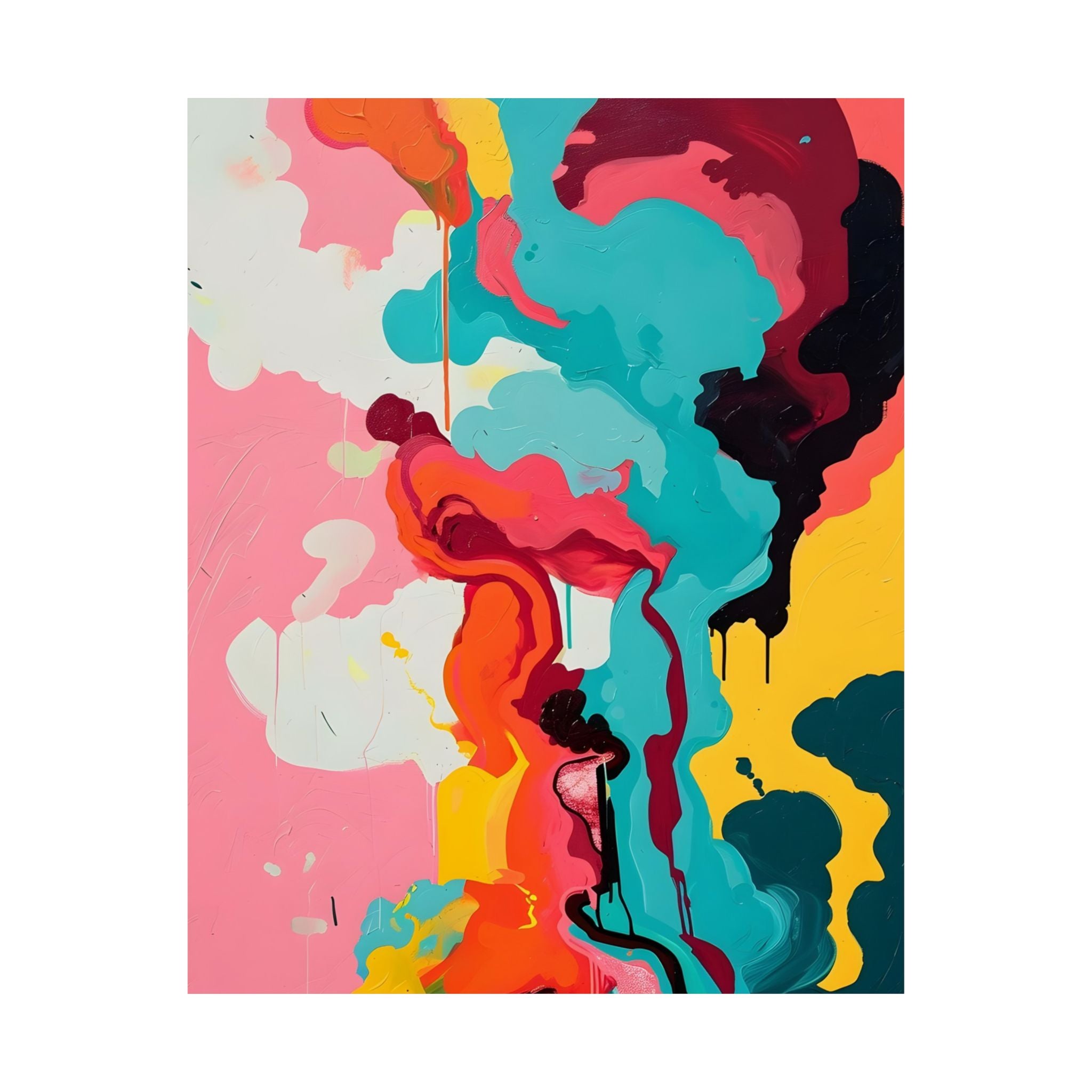 Where Colors Learn to Dance Matte Vertical Poster — Wall Art