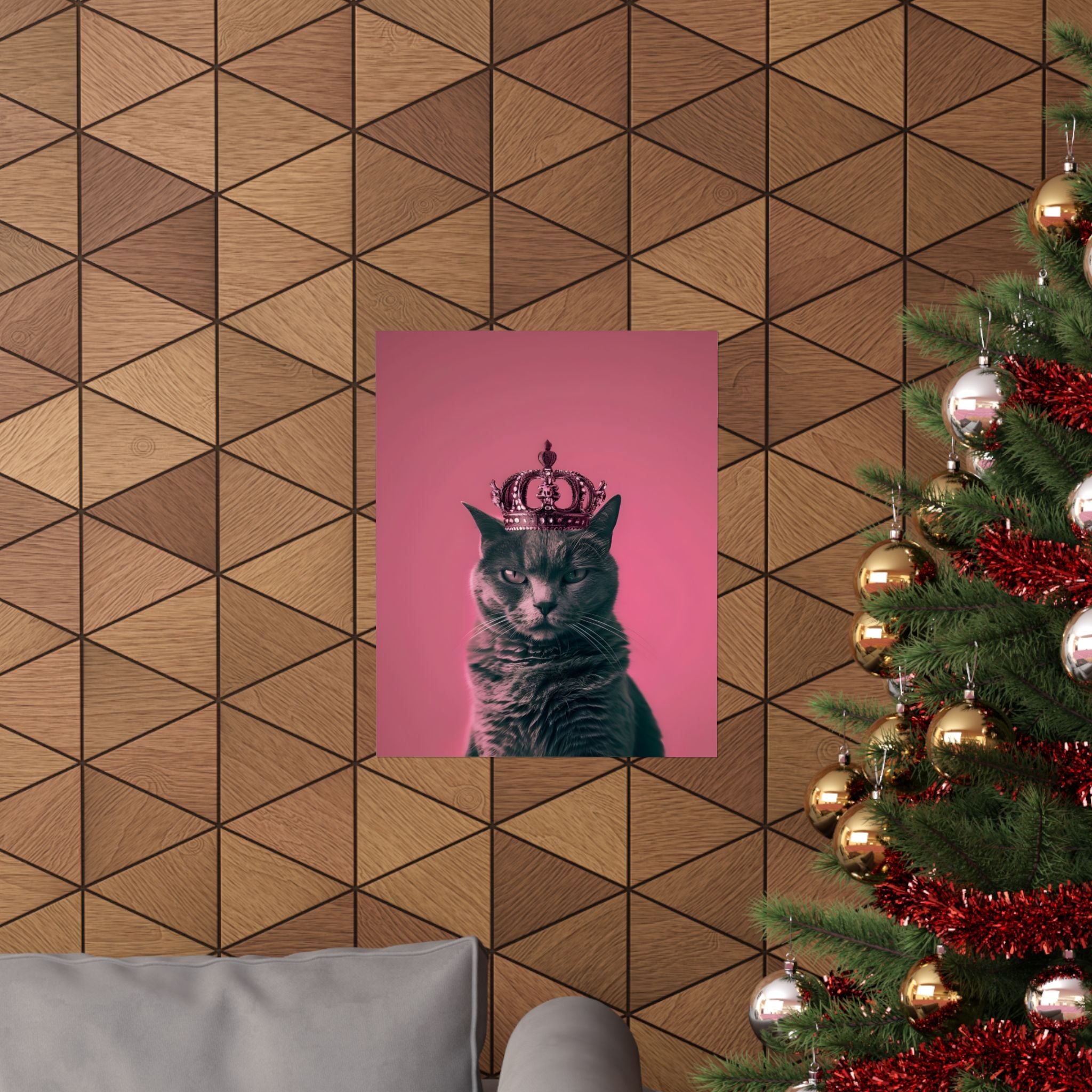 Queen of Cats Matte Vertical Poster — Wall Art