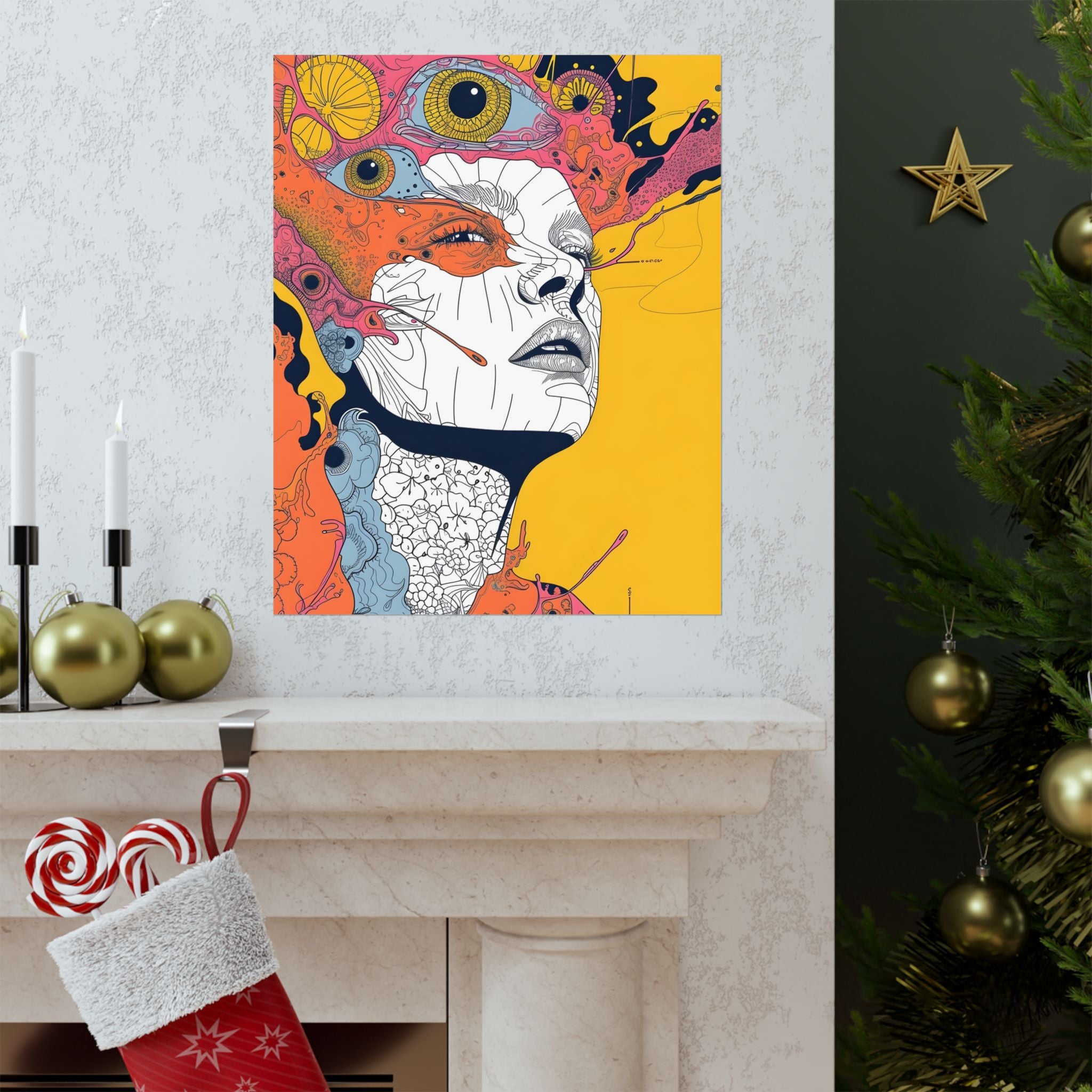 PsychoPop Dream Matte Vertical Poster — Wall Art