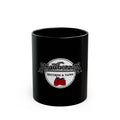 Strawberries Record & Tape Logo Retro Black Mug (11oz, 15oz)