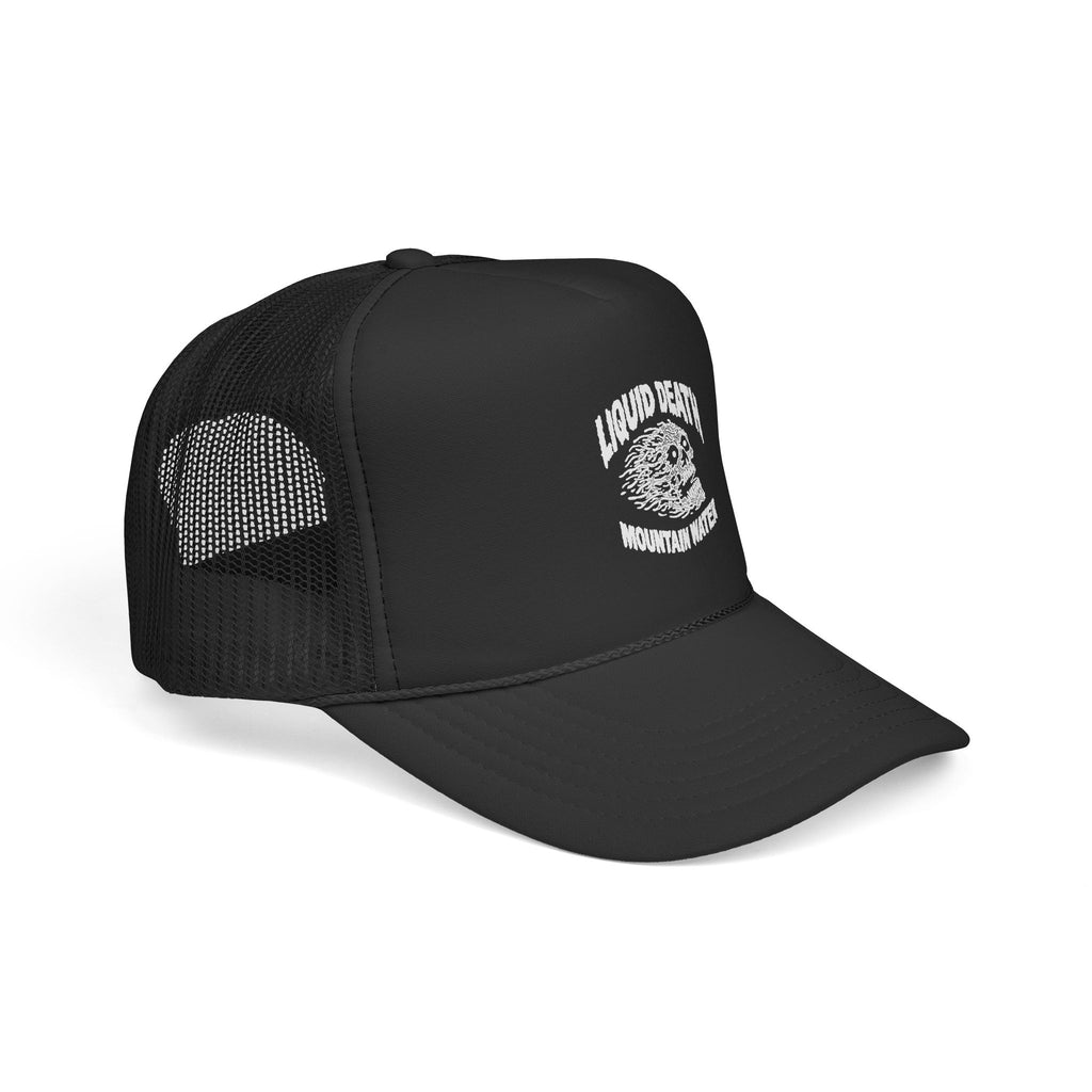 Liquid Death Mountain Water Retro Logo – Vintage Arch Logo Mesh Hat