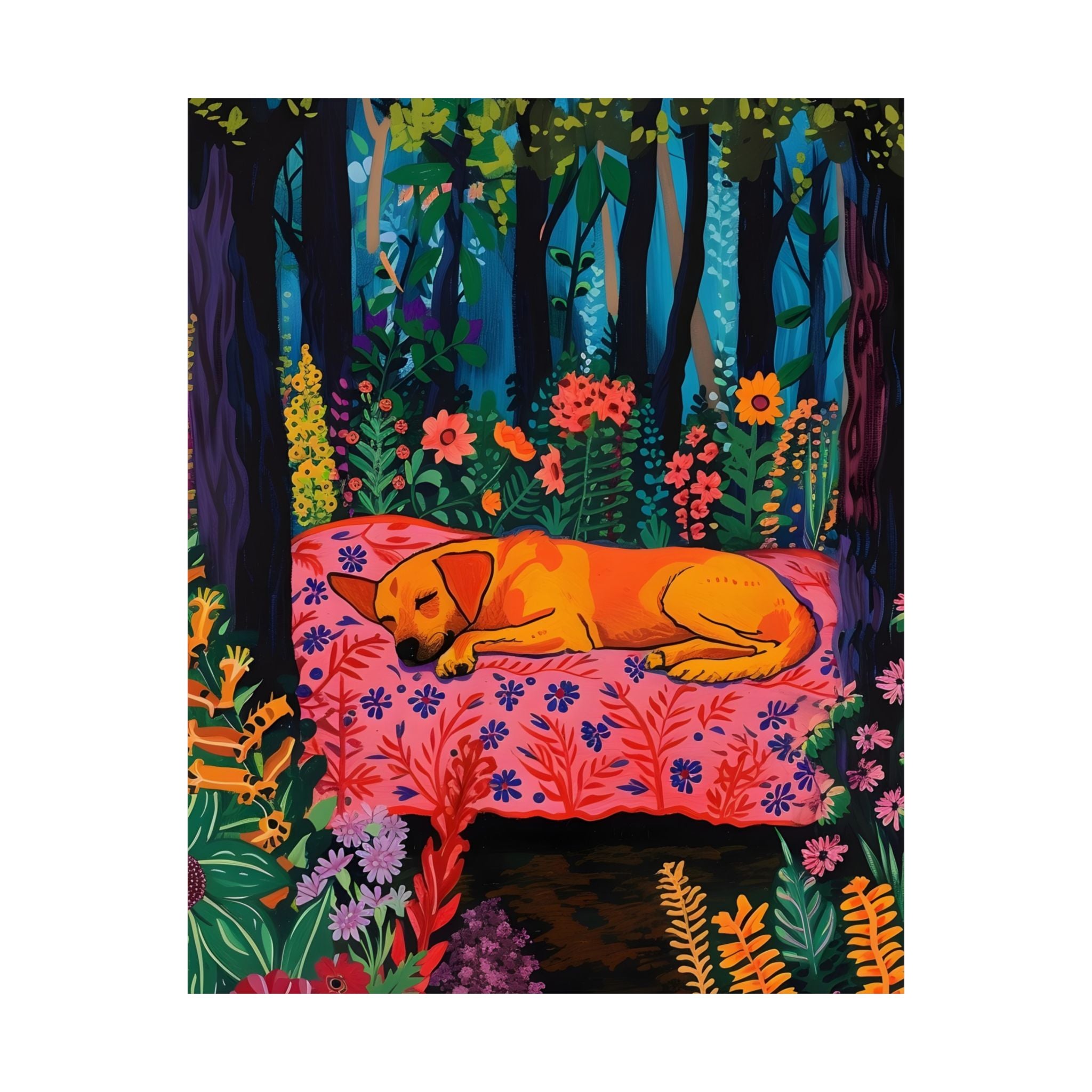 Dreaming in the Enchanted Forest Matte Vertical Poster — Wall Art