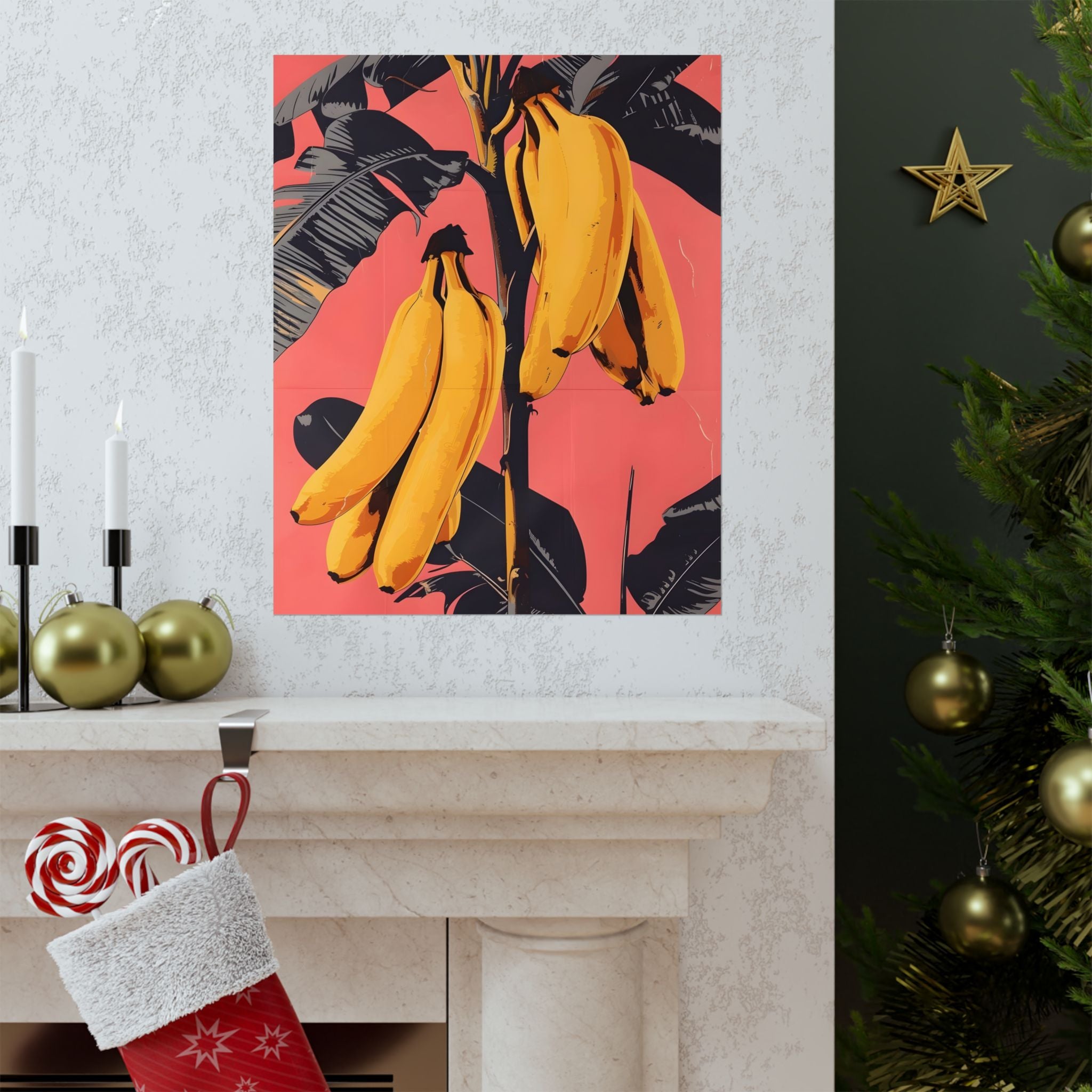 Pop Banana Matte Vertical Poster — Wall Art