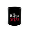 The Happy Steak  Logo Retro Black Mug (11oz, 15oz)