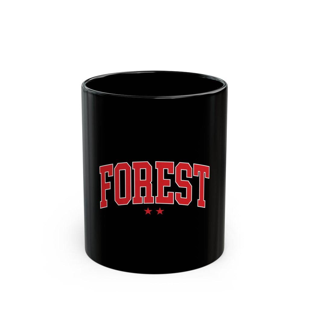 Forest Football Club Logo Black Mug (11oz, 15oz)
