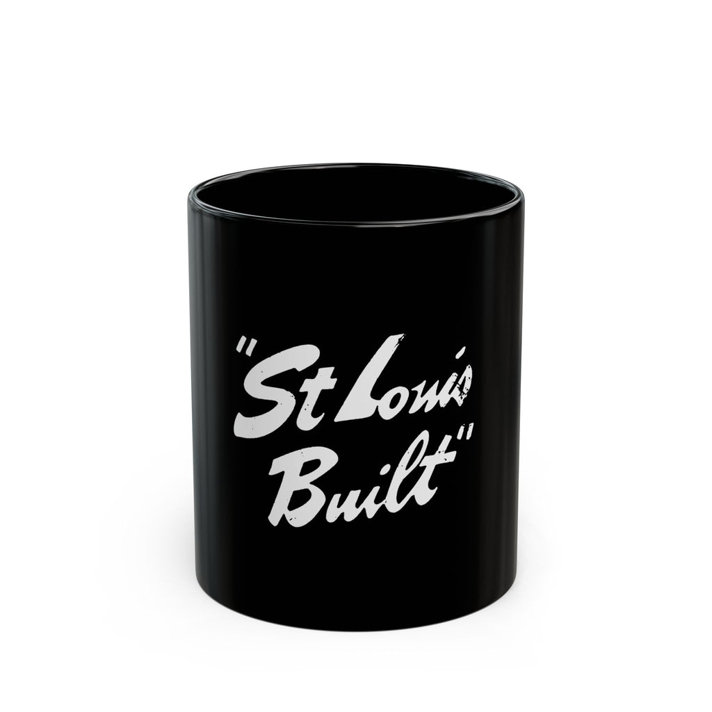 St. Louis Built Logo Retro Black Mug (11oz, 15oz)