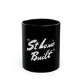 St. Louis Built Logo Retro Black Mug (11oz, 15oz)