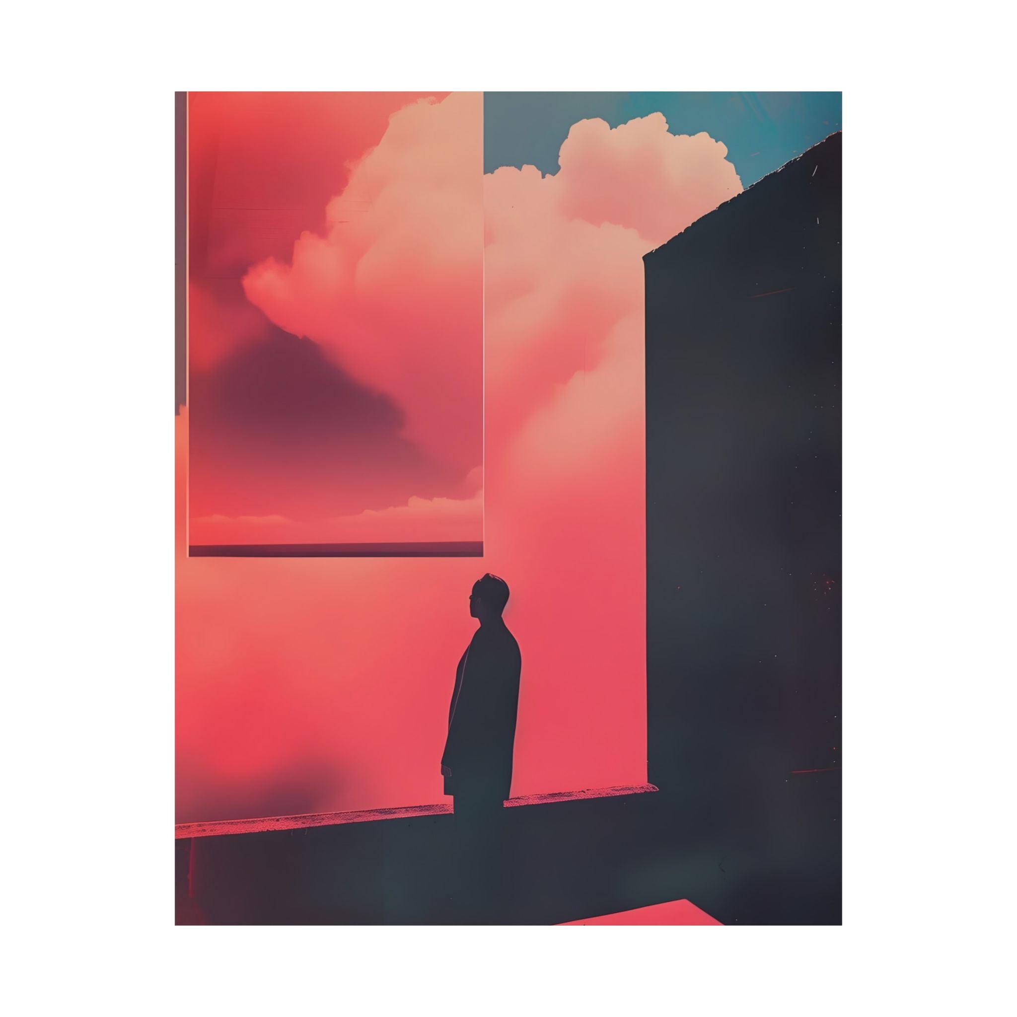 Alone Imagination Matte Vertical Poster — Vintage 70s Style Wall Art