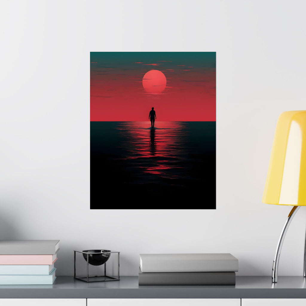 A Walk Through the End of the Day Matte Vertical Poster — Wall Art